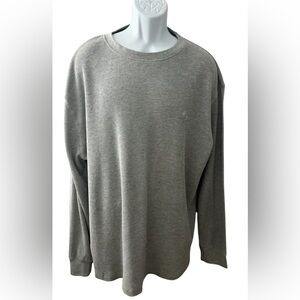 AKADEMIKS Gray Long Sleeve Thermal Waffle Knit Casual Shirt Men’s Size 3XL